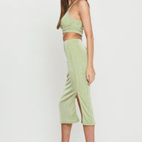 Green Midi Dress Bodycon