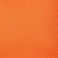 Orange Midi Dress Sleeveless