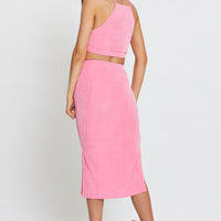 Pink Midi Dress Bodycon
