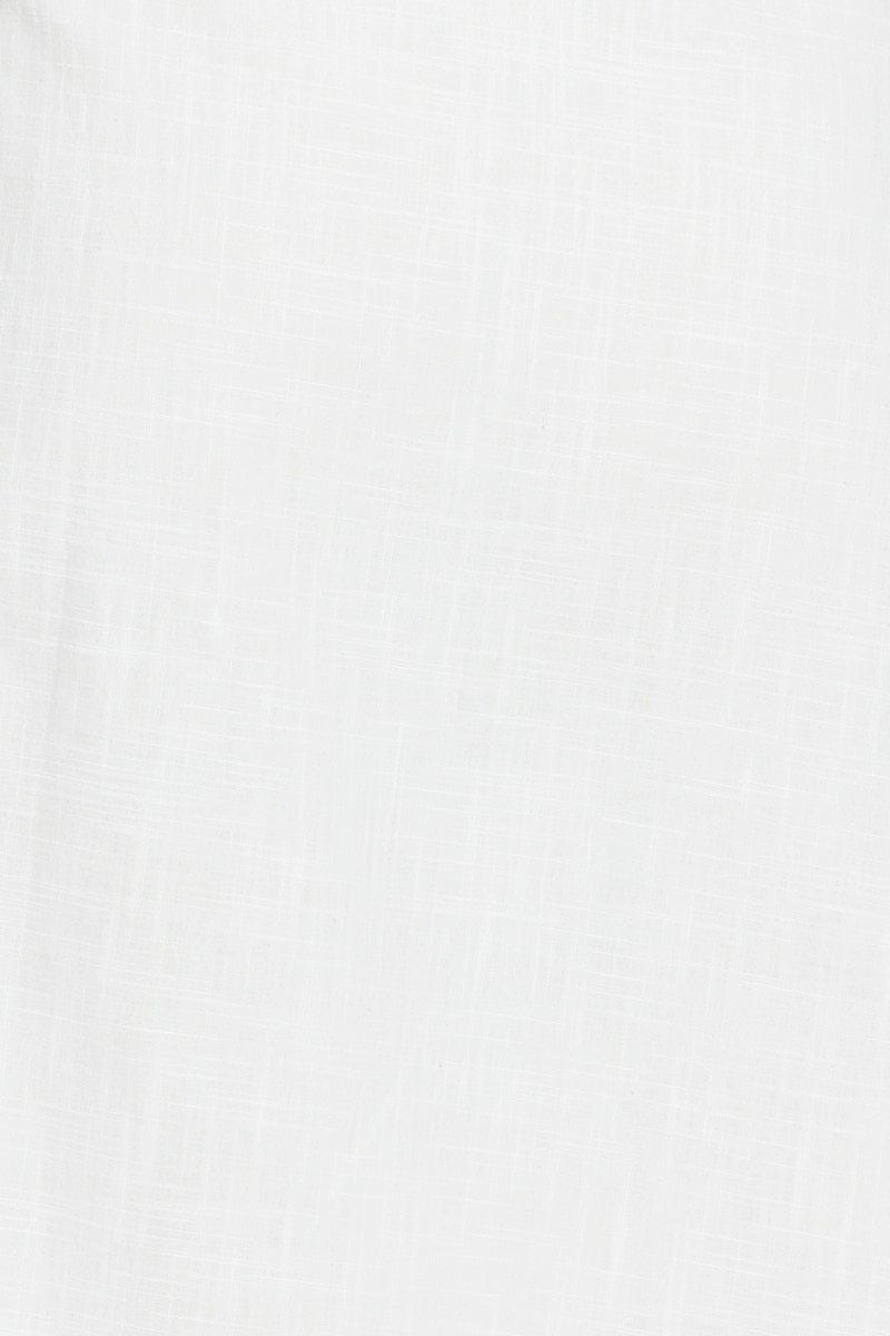 White Midi Dress One Shoulder