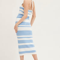 Multi Kint Midi Dress