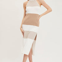 Multi Knit Midi Dress