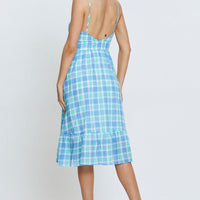 Check Midi Dress Sleeveless