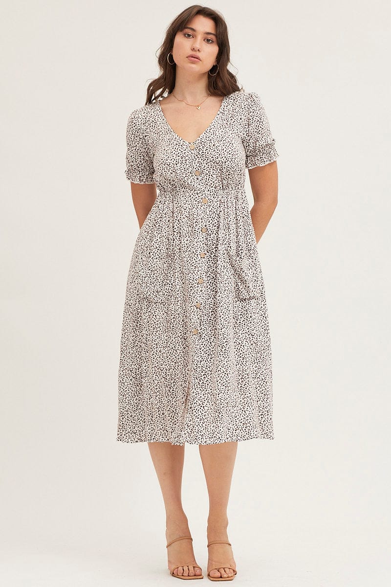 Print Midi Dress