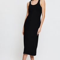 Black Midi Dress Sleeveless