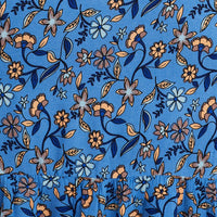 Boho Print V-Neck Short Sleeve Midi Dress