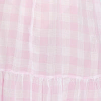 Check Dress Long Sleeve Maxi