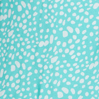 Geo Print Midi Dress Short Sleeve