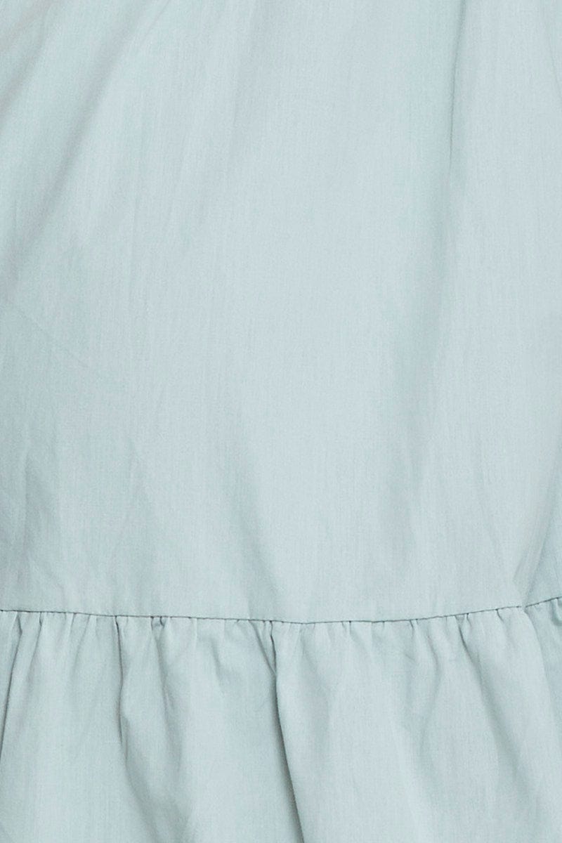 Green A Line Dress Midi