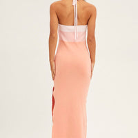Multi Midi Dress Bodycon Scoop Neck