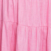 Pink Tiered Dress Midi
