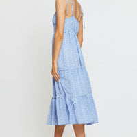 Print A Line Dress Sleeveless