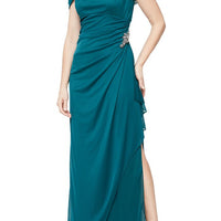 Petite Camille Cowl Neck Gown