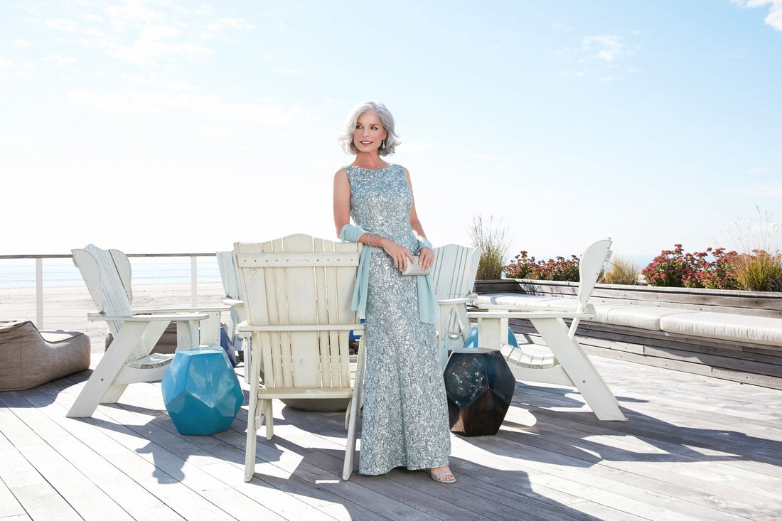 Petite Sleeveless Corded Fit and Flare Dress with Shawl