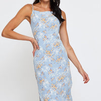 Print Midi Dress Sleeveless