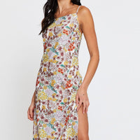 Print Midi Dress Sleeveless