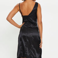 Black Cut Out Midi Dress